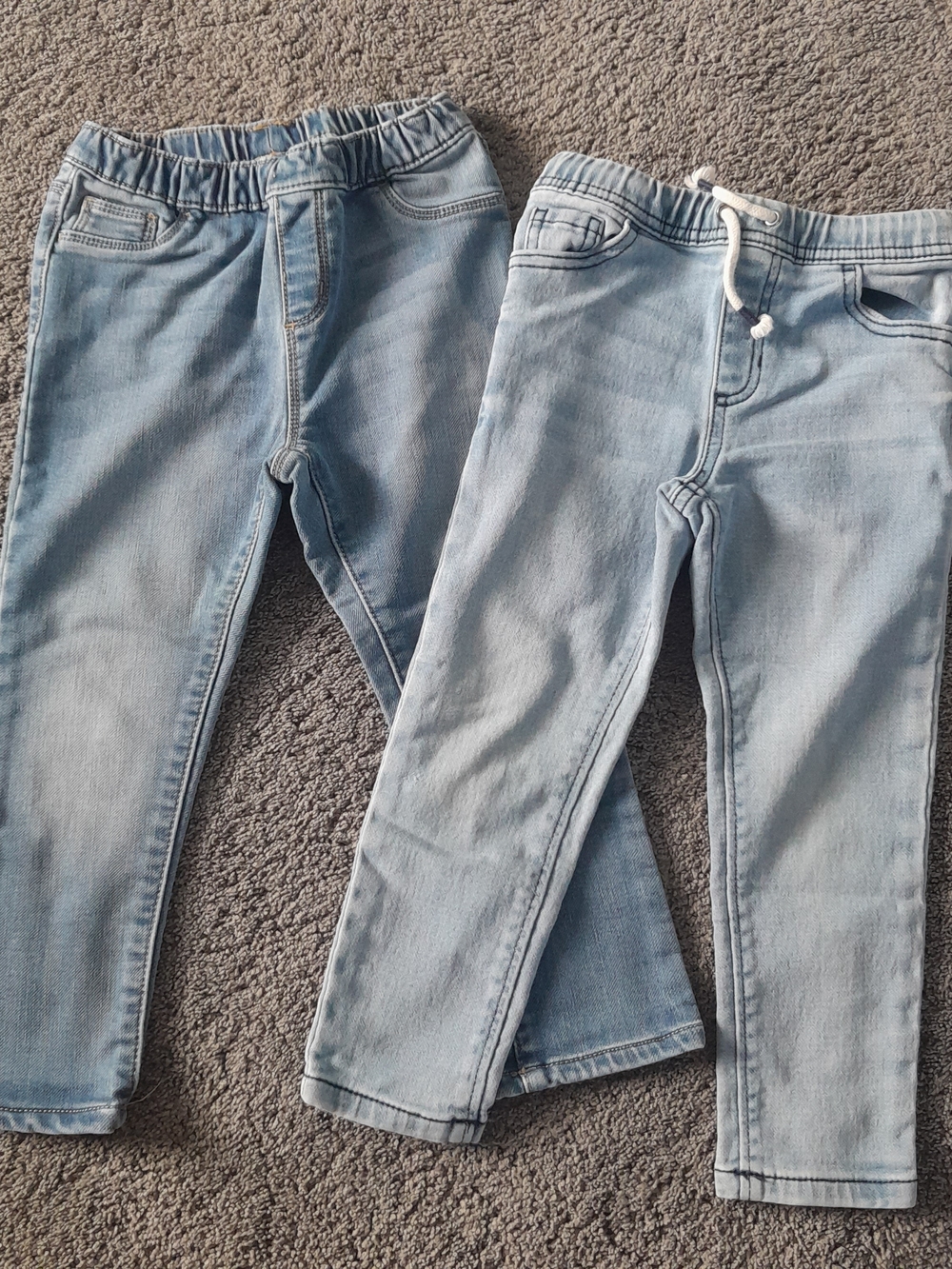 Okie Dokie Boy's Light Blue Denim Stretch Jogger Pants Size 4T